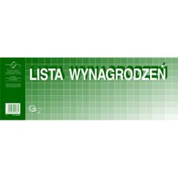 Lista wynagrodzeń 1/2 A3, 50 kartek, offsetowy druk Michalczyk i Prokop P3 50 kartek