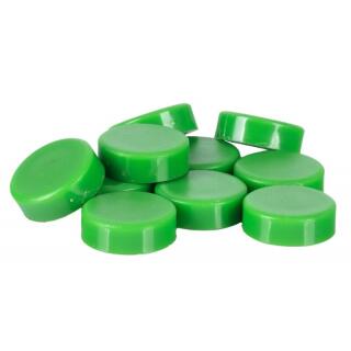 Magnesy do tablic Q-Connect okrągłe 20 mm, w plastikowej obudowie, 10 sztuk zielone