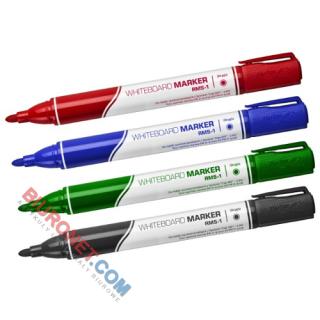 Marker do tablic Rystor RMS-1, suchościeralny, końcówka okrągła 1,5-3 mm kolor czerwony