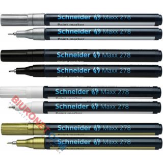 Marker olejowy Schneider Maxx 278, końcówka okrągła 0.8 mm czarny