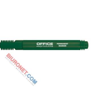 Marker permanentny Office Products, końcówka okrągła 1-3mm kolor zielony