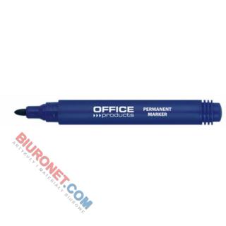 Marker permanentny Office Products, końcówka okrągła 1-3mm kolor niebieski