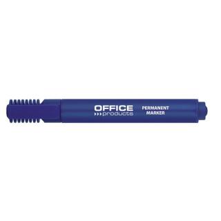 Marker permanentny Office Products, końcówka ścięta 1-5mm niebieski