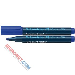 Marker permanentny Schneider Maxx 130, końcówka okrągła 1-3mm niebieski