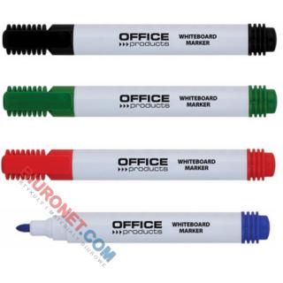 Marker suchościeralny Office Products, do tablic, końcówka okrągła 1-3 mm kolor czarny