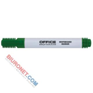 Marker suchościeralny Office Products, do tablic, końcówka okrągła 1-3 mm kolor zielony