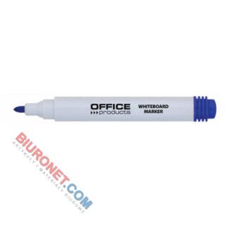 Marker suchościeralny Office Products, do tablic, końcówka okrągła 1-3 mm kolor niebieski