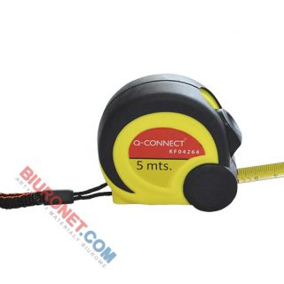 Miarka Q-Connect 19 mm, metalowa, czarno-żółta 5 metrów