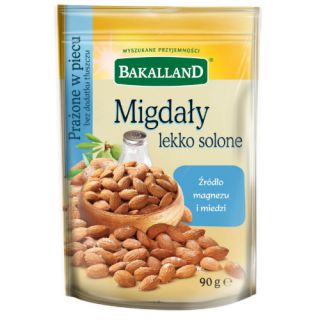 Migdały Bakalland, lekko solone 90g