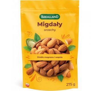 Migdały Bakalland, naturalnie łuskane 275g