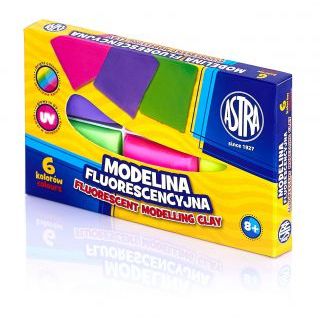 Modelina Astra fluorestencyjna 6 kolorów fluo