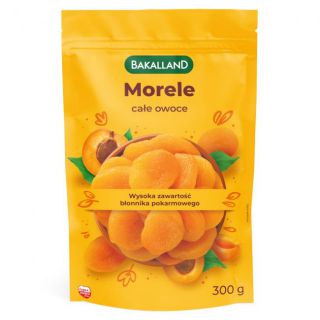 Morele suszone Bakalland, całe owoce 300g