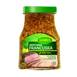 Musztarda Francuska Kamis, gruboziarnista 185g