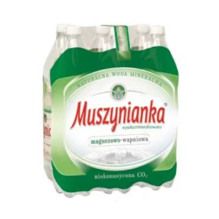 Muszynianka Wysoko-zmineralizowana 1,5L x 6 sztuk, magnezowo-wapniowa woda w butelkach PET niskonasycona CO2