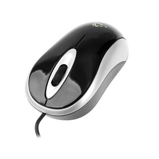 Mysz optyczna Tracer TRM-155 Sonya, przewód USB czarno - srebrna
