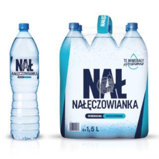 Nałęczowianka 1,5L x 6 sztuk, woda mineralna w butelkach PET niegazowana