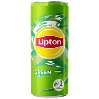 Napój Lipton Ice Tea Green 0,33L, herbata mrożona zielona 24 sztuki