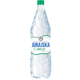 Naturalna woda mineralna Jurajska + Jod 1,5L, funkcjonalna, zgrzewka 6 sztuk lekko gazowana