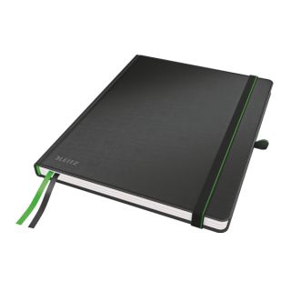 Notatnik Leitz Complete, format iPad'a, 80 kartek w kratkę, oprawa skóropodobna czarny