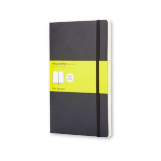 Notes Moleskine Classic L 19x21 cm, 192 strony, gładki, miękka oprawa z gumką czarny