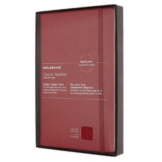 Notes Moleskine Classic L edycja limitowana 13x21 cm, 176 stron w linie, miękka oprawa skórzana na gumkę czerwony