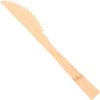 Noże bambusowe Papstar, jednorazowe sztućce 100 sztuk