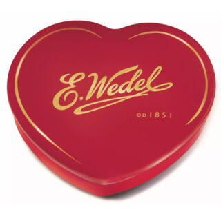 Od Serca Wedel, czekoladowe praliny w ozdobnej puszce, bombonierka 263 g