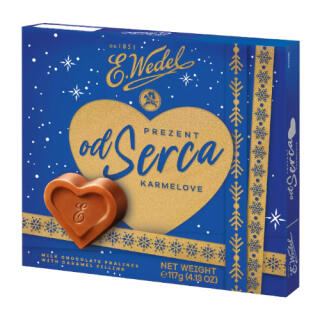 Od Serca Wedel, mleczne praliny czekoladowe, bombonierka 117 g