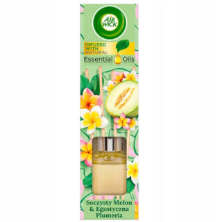 Odświeżacz powietrza Air Wick Pachnące Patyczki Soczysty Melon i Egzotyczna Plumeria, dyfuzor dekoracyjny 40 ml