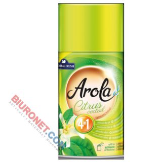 Odświeżacz powietrza w aerozolu Arola Genral Fresh, spray 250ml, wkład do urządzeń automatycznych Cytrusowy koktajl