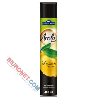 Odświeżacz powietrza w aerozolu Arola Genral Fresh, spray 400 ml Cytryna