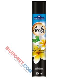 Odświeżacz powietrza w aerozolu Arola Genral Fresh, spray 400 ml Kwiatowy