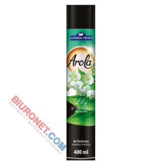 Odświeżacz powietrza w aerozolu Arola Genral Fresh, spray 400 ml Konwalia