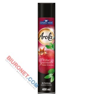 Odświeżacz powietrza w aerozolu Arola Genral Fresh, spray 400 ml Owoc granatu