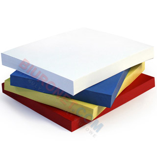 Okładki do bindowania Delta A4, karton skóropodobny, 100 sztuk biały