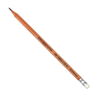 Ołówek drewniany z gumką Donau, naturalny HB