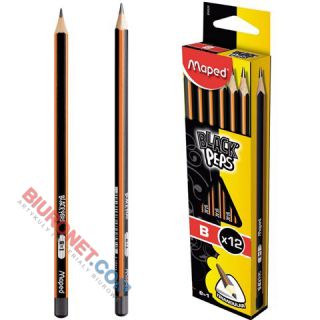 Ołówek szkolny Maped Black'Peps, bez gumki B