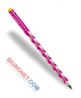 Ołówek szkolny Stabilo EASYgraph 321 HB, dla leworęcznych, trójkątny bez gumki różowy