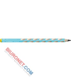 Ołówek szkolny Stabilo EASYgraph 322 HB, dla praworęcznych, trójkątny bez gumki niebieski