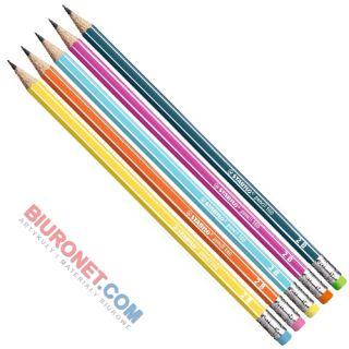 Ołówek szkolny Stabilo Pencil 160 2B, z gumką żółty