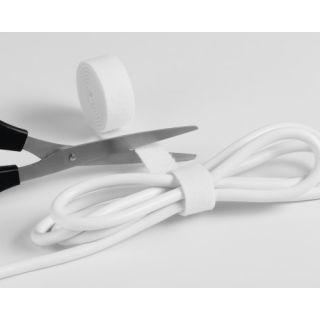 Opaska na kable Durable Cavoline Grip 1x200 cm, rzep do spinania kabli, do dowolnego cięcia biały