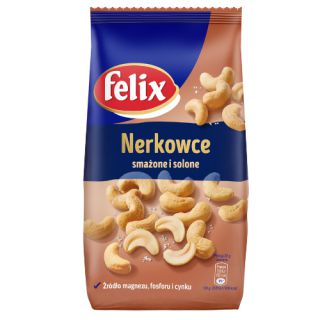 Orzechy nerkowca Felix, smażone i solone 240g