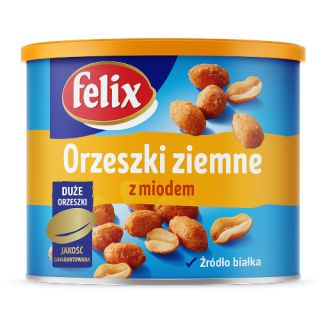 Orzeszki ziemne Felix z miodem, w puszce 140g