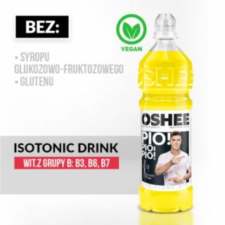 OSHEE Isotonic Drink Lemon 750ml, napój izotoniczny w butelce PET 1 sztuka