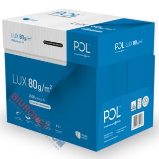 Papier do drukarki POLlux A4, gramatura 80g, klasa B+ 10 kartonów
