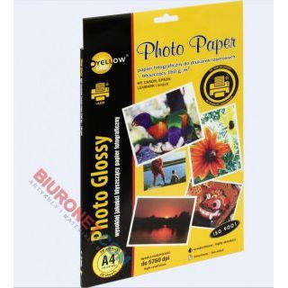 Papier fotograficzny Yellow One A4, błyszczący 160g, do wydruków laserowych 20 arkuszy