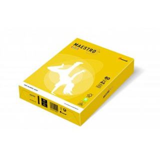 Papier kolorowy Maestro Color Intensywne A4/80g, 500 arkuszy żółć siarkowa - IG50