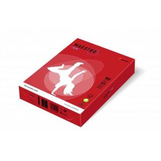 Papier kolorowy Maestro Color Intensywne A4/80g, 500 arkuszy czerwień koralowa - CO44