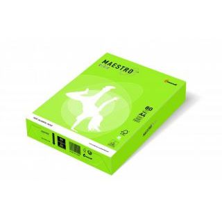 Papier kolorowy Maestro Color Intensywne A4/80g, 500 arkuszy zieleń limonki - LG46