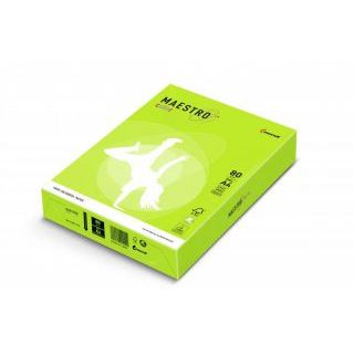 Papier kolorowy Maestro Color Neony A4/80g, 500 arkuszy neon zielony